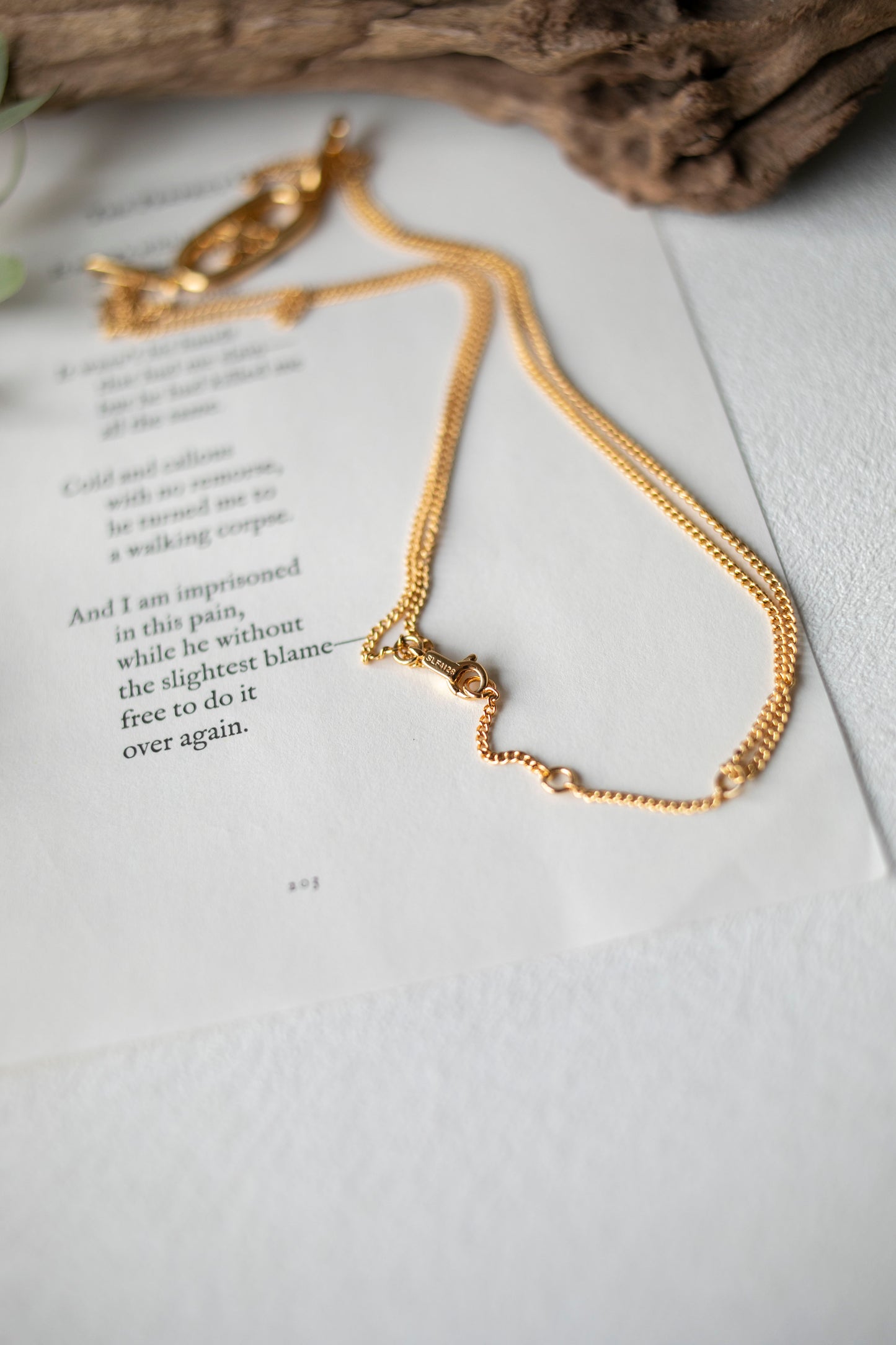 Vintage Celine Triomphe Logo Chain Necklace (J-C04)