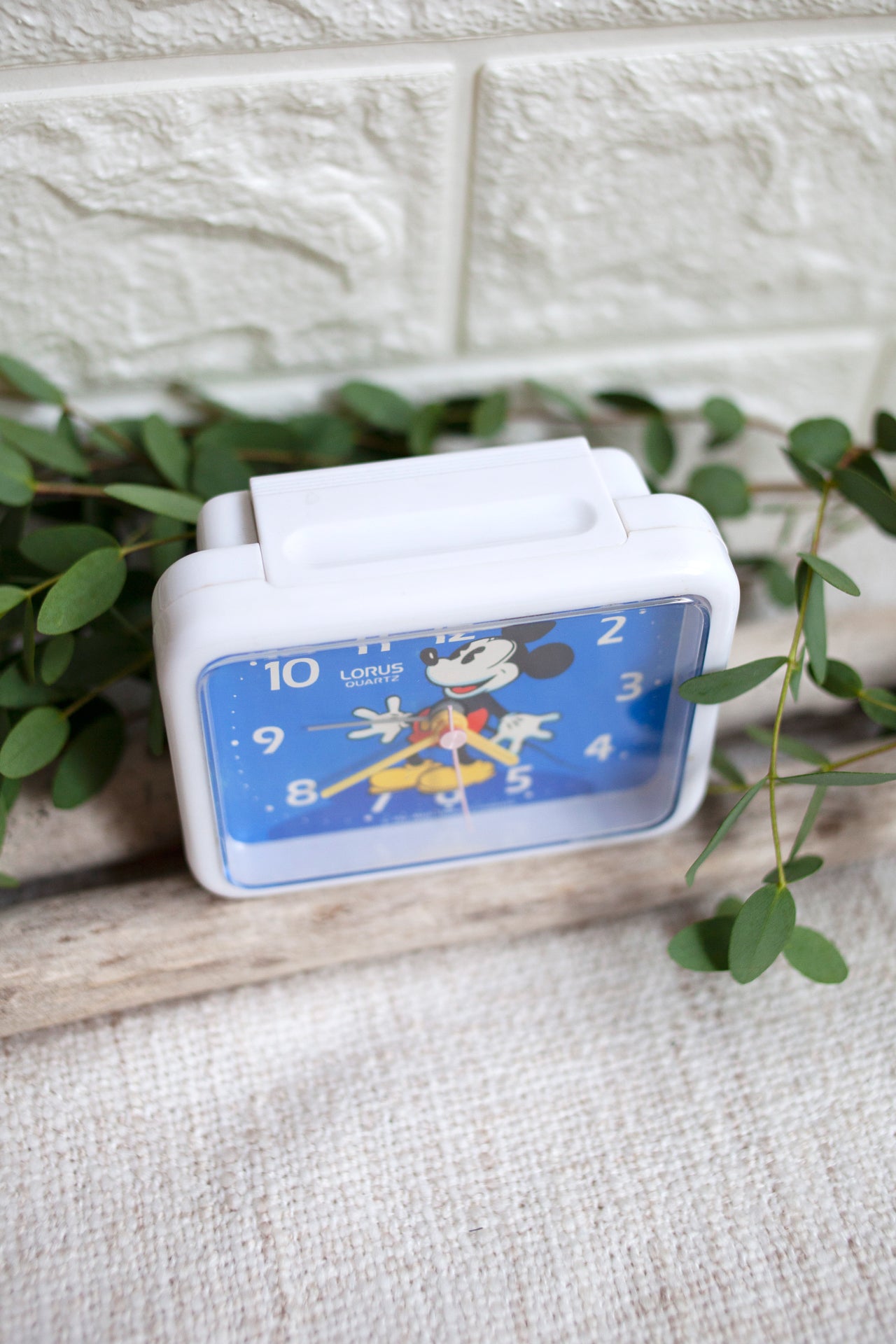 True Vintage: White Mickey Clock