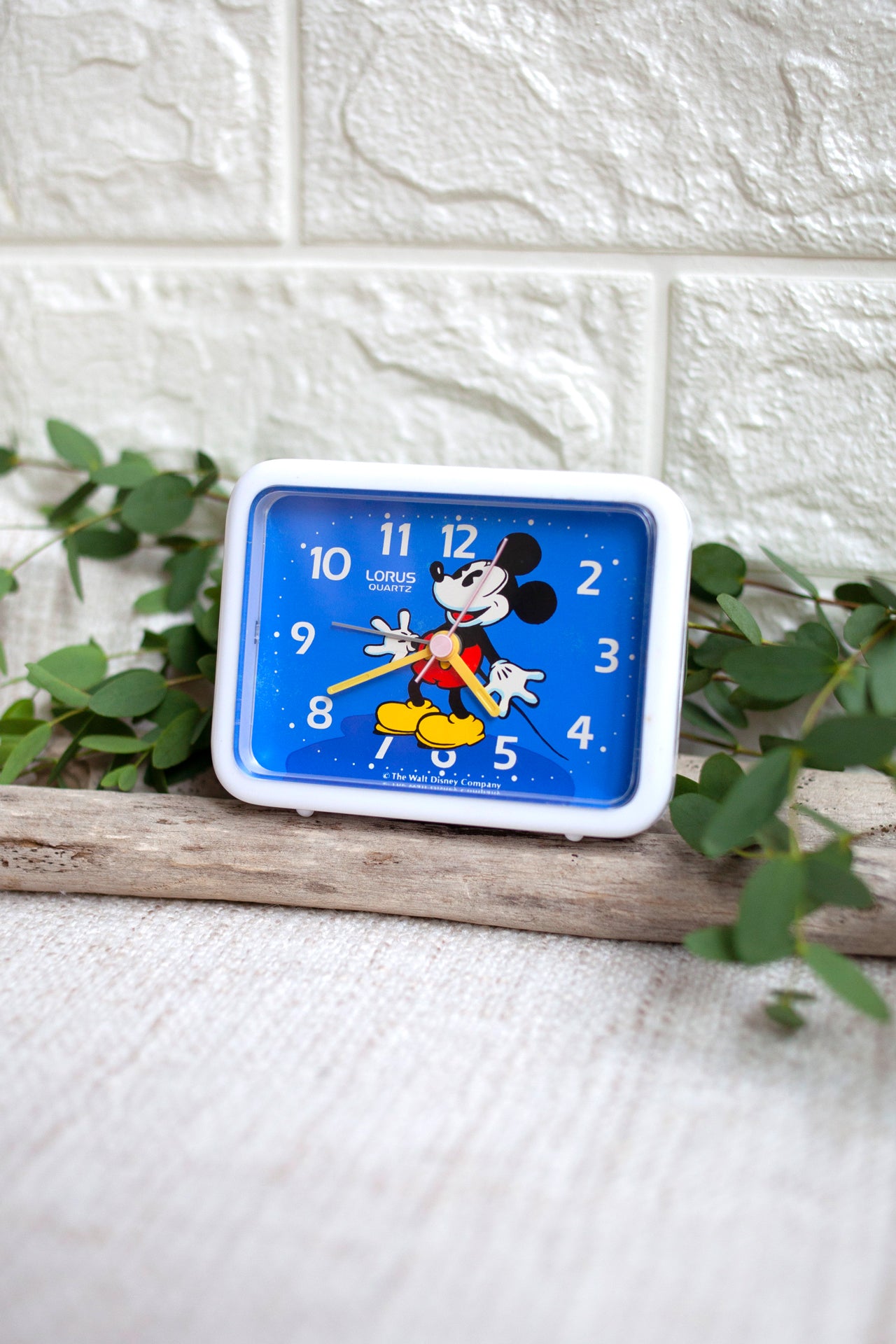 True Vintage: White Mickey Clock