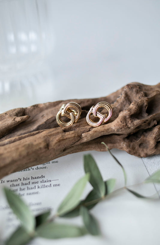 Vintage Jewelry: Christian Dior CD Logo Clip-On Earrings J-CD11