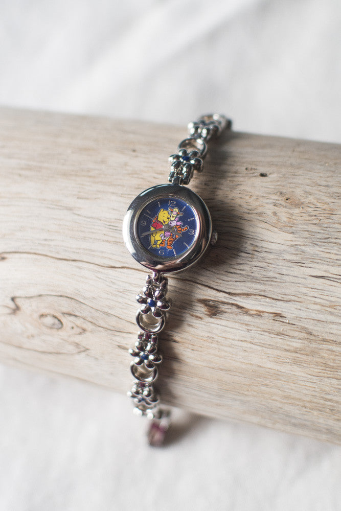 True Vintage: Blue Pooh w/ Flower Chain