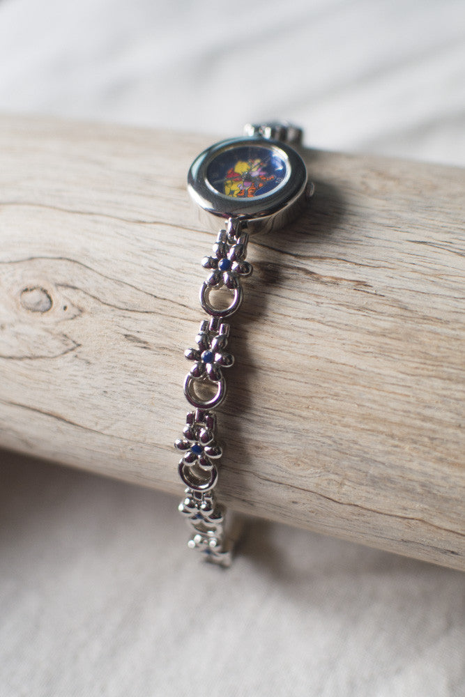 True Vintage: Blue Pooh w/ Flower Chain