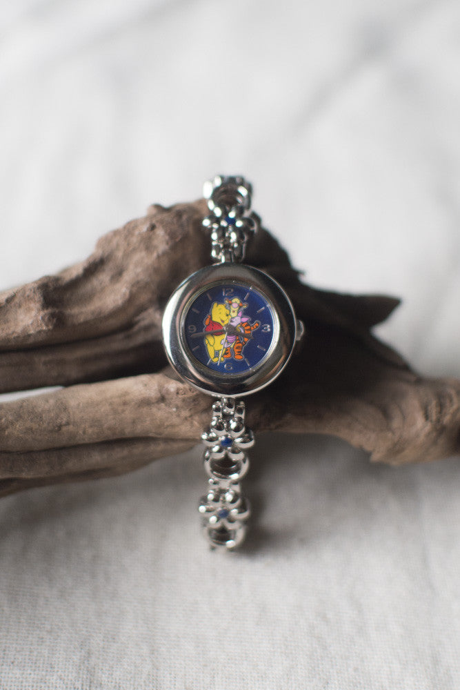 True Vintage: Blue Pooh w/ Flower Chain