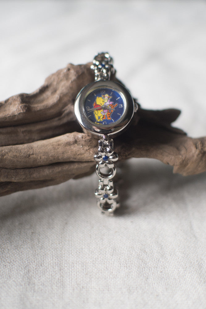 True Vintage: Blue Pooh w/ Flower Chain