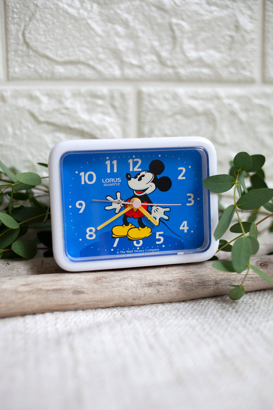 True Vintage: White Mickey Clock
